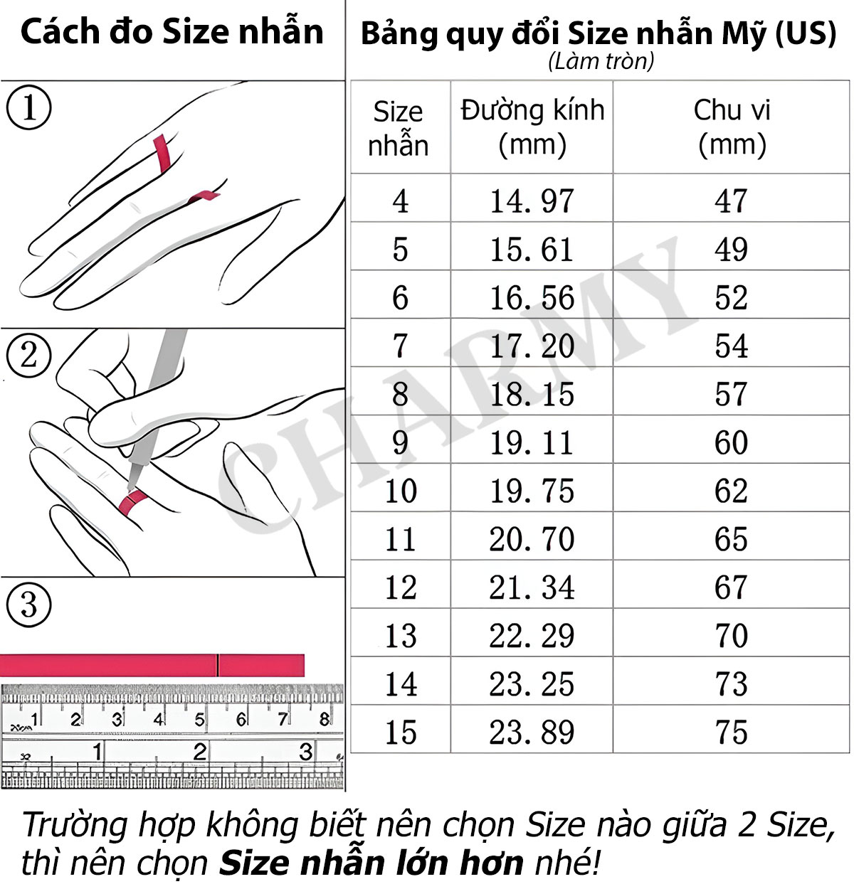 Cách Đo Size Nhẫn Mỹ - Hướng Dẫn Chi Tiết và Các Phương Pháp Chính Xác