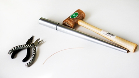 Dụng cụ và nguyên liệu làm nhẫn bằng dây đồng