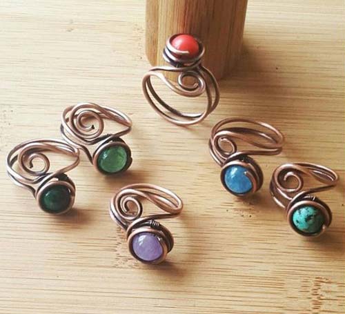 mẫu nhẫn làm bằng dây đồng